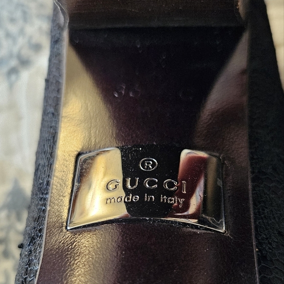 Gucci Black Lace Platform Heels Size 36 Italy Authentic RA Verified Designer - Picture 15 of 16